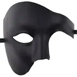 KEFAN Mens Mask Masquerade Mask Phantom of The Opera Half Face Mask