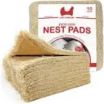 Nest Box Pads for Chicken Nesting Boxes - 13 X 13 Pads  (10 Pack)