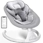 BabyBond BB009M - Bluetooth Infant Swing With Music Speaker, Black