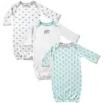 Luvable Friends Baby Unisex Cotton Gowns, Elephant, 0-6 Months