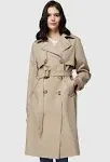 Orolay Women's 3/4 Length Double Breasted Trench Coat Lapel Jacket with Belt