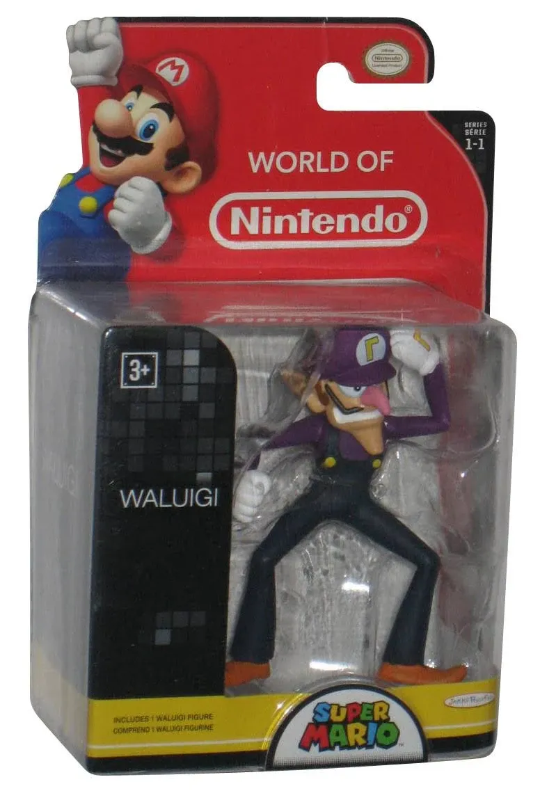 Jakks Pacific Year 2014 World of Nintendo Super Mario Waluigi Figure