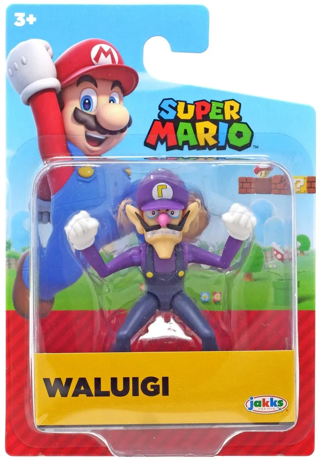 World of Nintendo Super Mario Waluigi Mini Figure