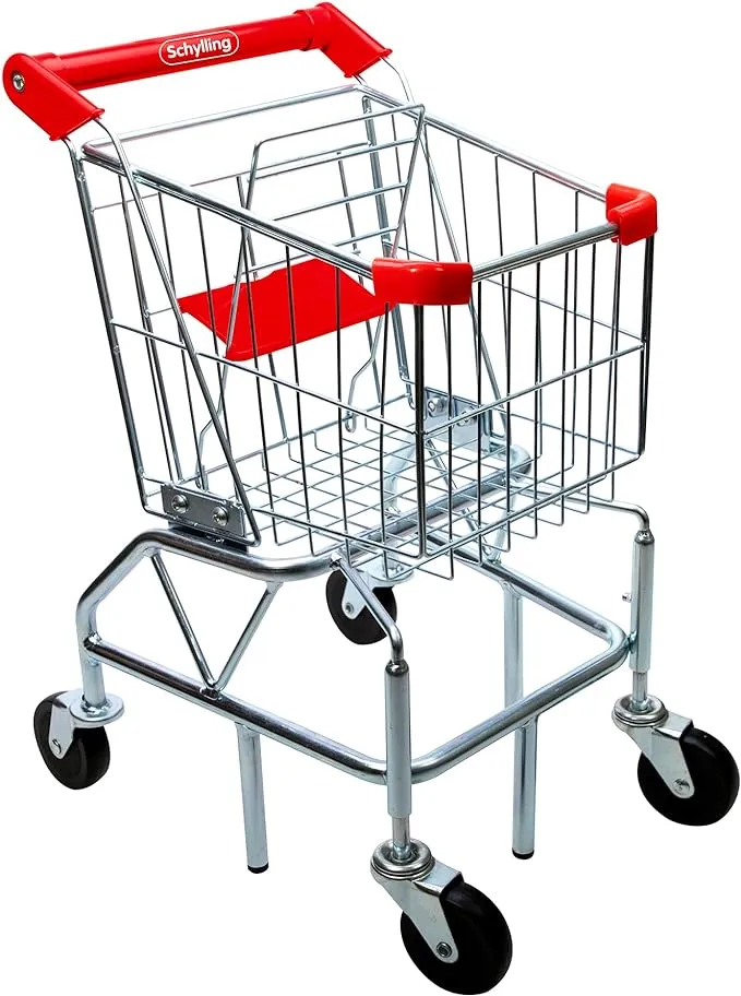 Melissa &amp; Doug Toy Shopping Cart with Sturdy Metal Frame