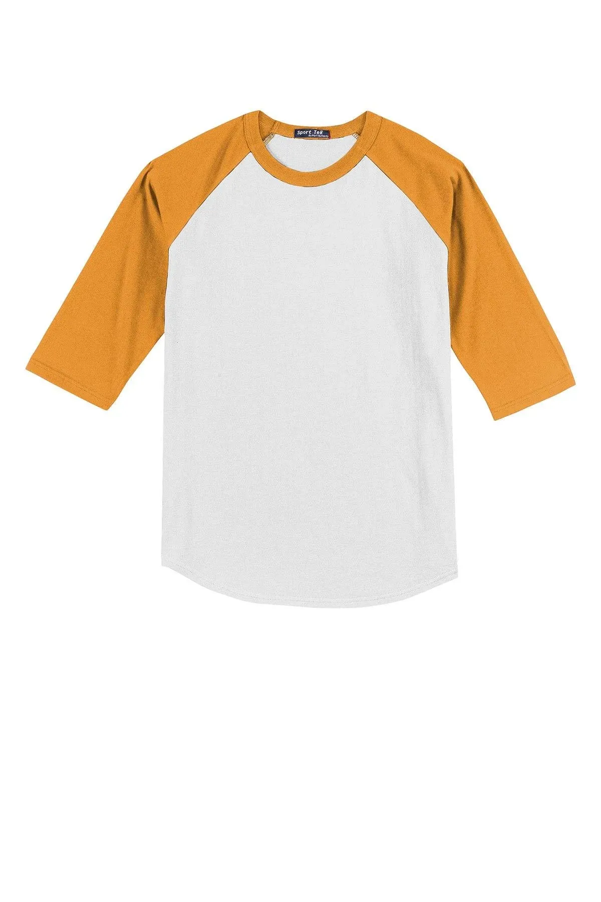 Sport-Tek YT200 Youth Colorblock Raglan Jersey - Heather Grey/Red