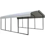 Arrow Steel 12 ft x 20 ft x 7 ft Carport, Eggshell