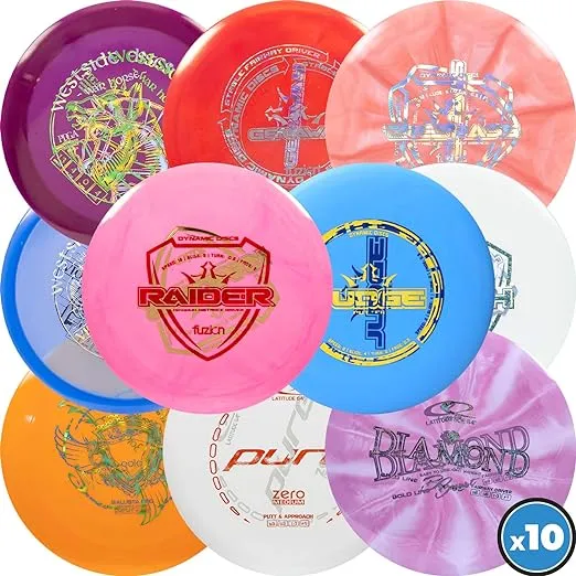 Westside Discs Ten Disc Misprint Pack - Disc Golf Starter Pack - Frisbee Golf Di