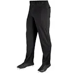 Champro Men's MVP Open Bottom Relaxed Fit Black Baseball Pants L