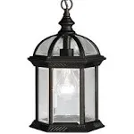 Kichler 9835BK Barrie Outdoor Pendant 1-Light, Black