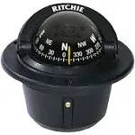 Explorer Compass - Flush Mount - Black - Ritchie F-50