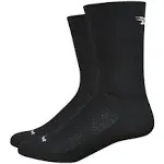 DeFeet Aireator D-Logo Double Cuff Socks - 6" Black Medium