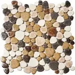 Yellowstone Matte Pebbles Mosaic Tile for Shower Floor Bathroom Floor Tiles Non 