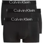 Calvin Klein Men's Ultra-Soft Modern 3-Pack Trunk - Black - L