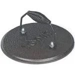 Lodge LGPR3 Cast Iron Round Grill Press, Pre-Seasoned, 7.5-inch