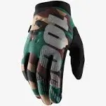 100% 10016-061-11 Men&#039;s Brisker Cold-Weather Gloves M Camo/Black