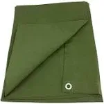 12&#039; x 24&#039; Green Canvas Tarp 12oz Heavy Duty Water Resistant