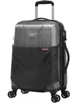 Olympia USA Aerolite Expandable Hardside Checked Spinner Suitcase - Gray