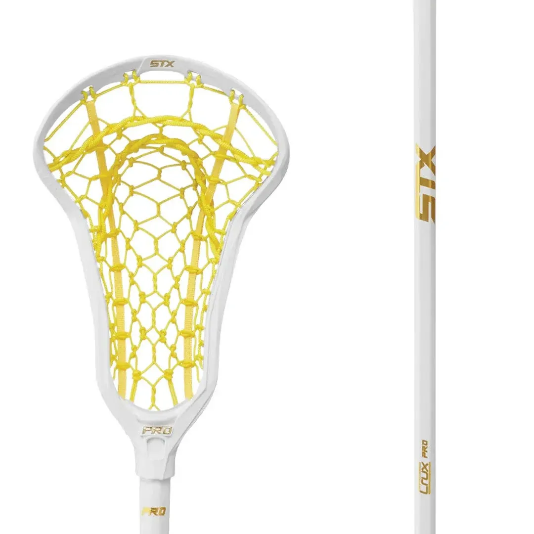 STX Crux Pro Complete Stick w/ Lock Pocket White/Yellow