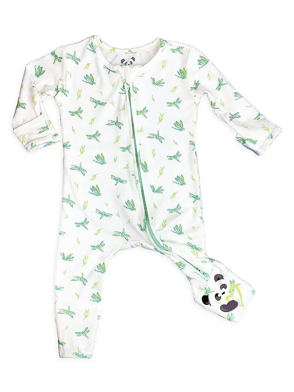 Bellabu Bear Dragonfly Bamboo Convertible Footie, Newborn