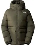 Green Gotham Down Jacket In New Taupe Green