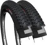 Pair 26 X 2.125 Inch Foldable Bike Tires 57-559 for Mountain Hybrid Bicycle - Pa