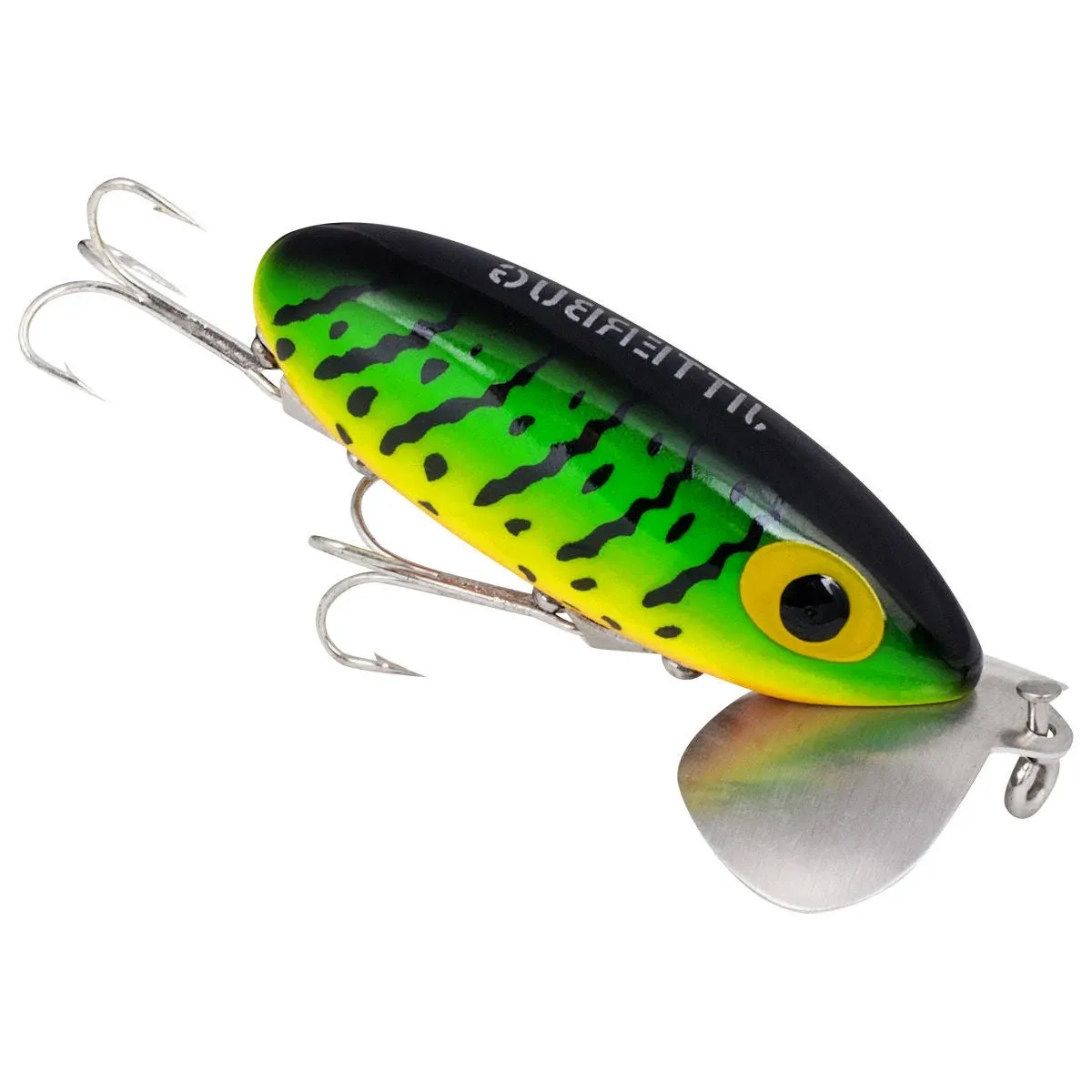 Arbogast Jitterbug Topwater Bait - Fire Tiger, 5/8oz, 3in