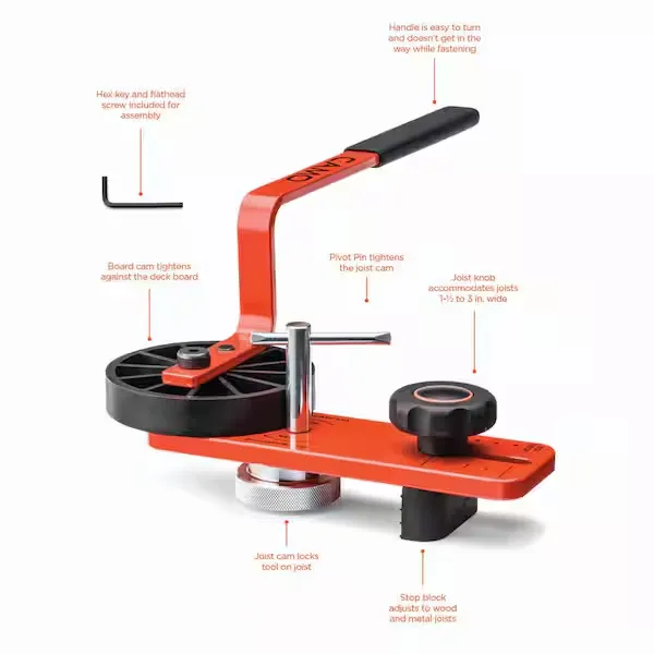 CAMO Lever Deck Board Bending, Straightening and Locking Tool for Faster & Easier Deck Installation