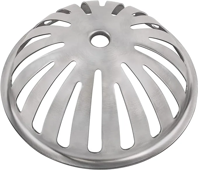 Leyso Type 304 Stainless Steel Heavy Duty Dome Sink Drain Strainer Floor Sink Drain Cover, 16 Gauge, 1.2 MM Thickness, 5-1/2" D x 2” H (Pack of 1)