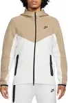 Nike Men's Tech Fleece Full-Zip Windrunner Hoodie, XL, Summit White