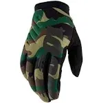 100% Brisker Camo/Black Gloves