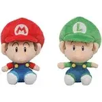 Little Buddy Set of 2 All Star Collection 1247 Baby Mario & 1248 Baby Luigi Plushes