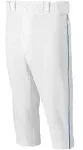 Mizuno Premier Short Piped Baseball Pant - Small - White / Royal