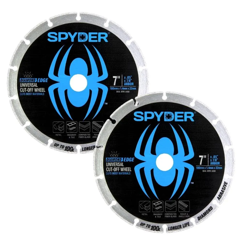 Spyder Diamond Bite Diamond Edge 2-Pack 7-in Diamond Cut-off Wheel Lowes.com