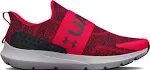 Under Armour Surge 3 Slip Red/Black Grade School Boys' Running Shoes, Size: 7