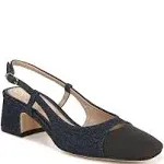 Sam Edelman Tarra Slingback Pump in Hudson Navy/Black