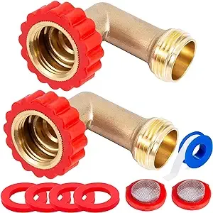 Leadfree Brass 90 Degree Hose Saver90hose Elbow Fitting Quick Swivel Connect Ada