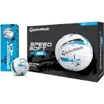 TaylorMade SpeedSoft Golf Balls Blue Ink