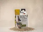 Flying Colors Premium Organic Wild Bird Seed | Woodstock 'Hempy' Blend | 100% USDA Organic Ingredients | No Fillers, No Pesticides | Sunflower Seed, Peanut, Safflower, Hemp | 3 Gallon Easy-Pour Carton