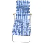 Blue White Web Lounger