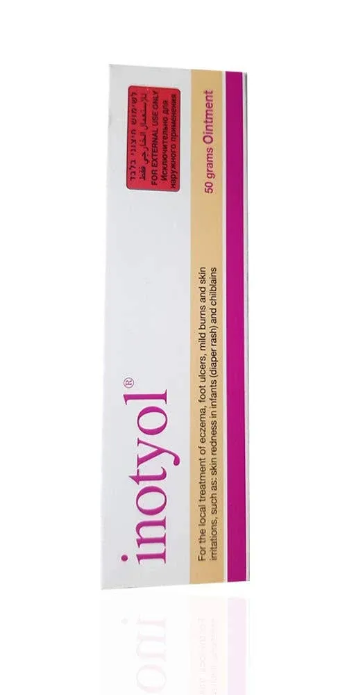 Inotyol Ointment for Treatment of Baby Diaper Rash,Eczema,Foot Ulcers,Skin Redness 1.76 o.z