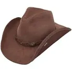 Stetson Roxbury Leather Hat - Mocha