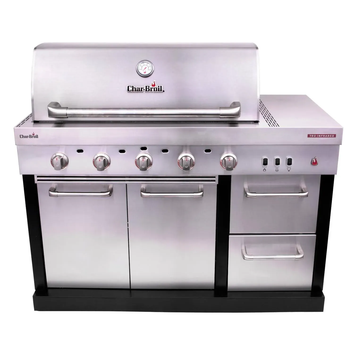 Char-Broil Medallion 52.5-in W x 26.5-in D x 47.5-in H Outdoor Kitchen Gas Grill with 5 Burners | 463246118