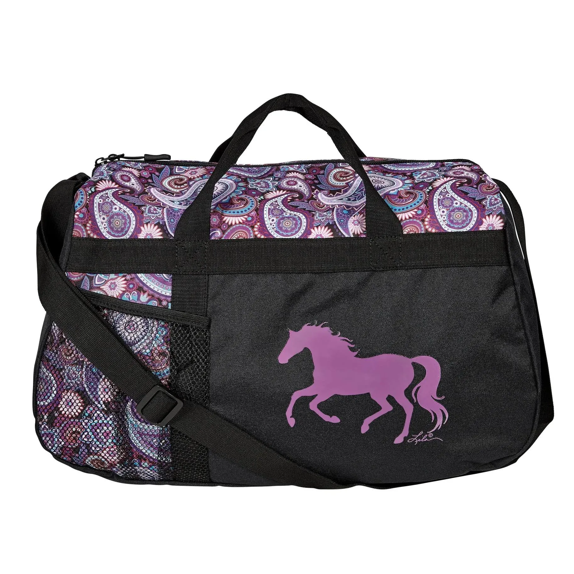 AWST Int'l Lila Galloping Horse Duffle Bag