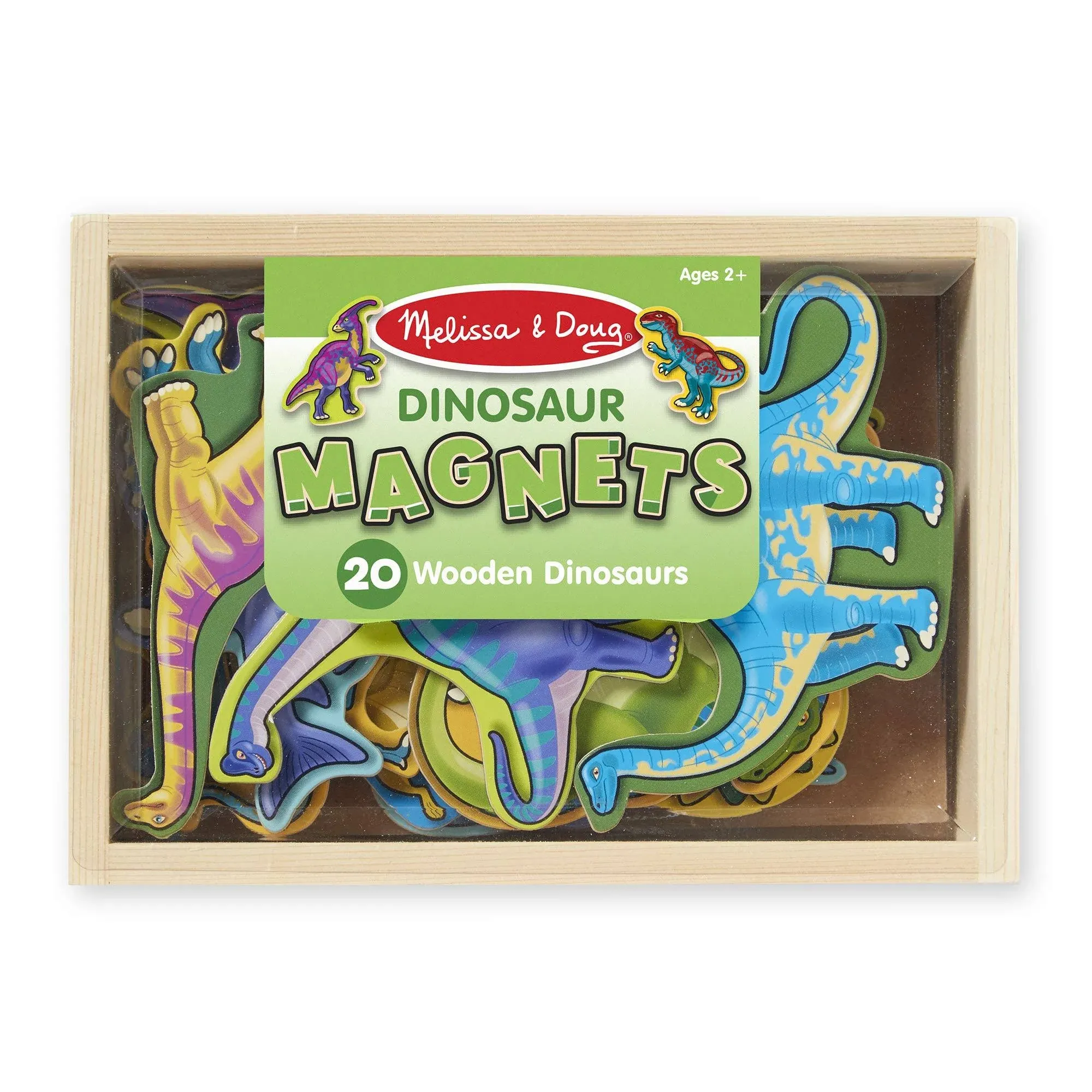 Melissa & Doug Dinosaur Magnets, Wooden