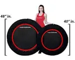 LEAPS &amp; REBOUNDS 40&#034; Mini Fitness Trampoline &amp; Rebounder Exercise Equipment, Red