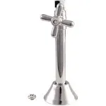 Kingston Brass CC83251x (.5) 1/2 Inch Straight Stop-Valve  Chrome - Cross Handle