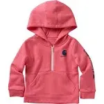 Carhartt children's sweatshirt.  Pink. Size 24 months.  ½ zip/pocket. New