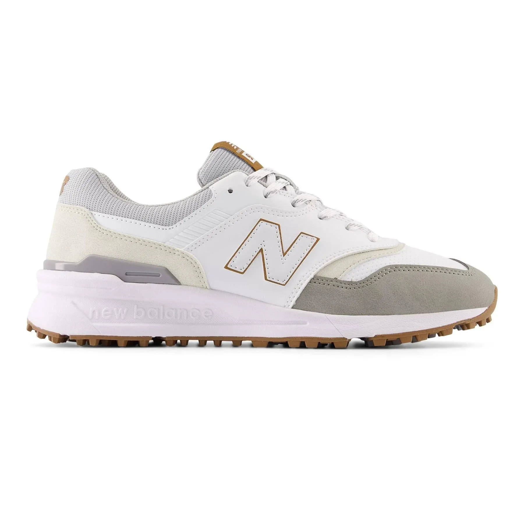 New Balance Men's 997 SL Golf Shoes - White/Grey (Size 11.5)