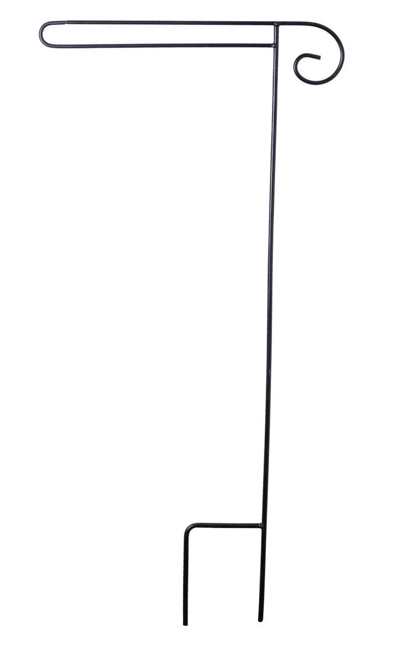 Briarwood Lane Wrought Iron Black Wrap Around Garden Flag Stand