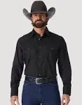 Wrangler Men's Sport Western Long Sleeve Snap Shirt